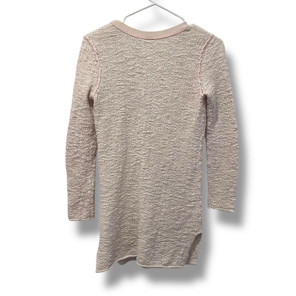 Free People Cream Long Button Up Cardigan Sweater Cottagecore Coquette Boho Y2K - Picture 8 of 10